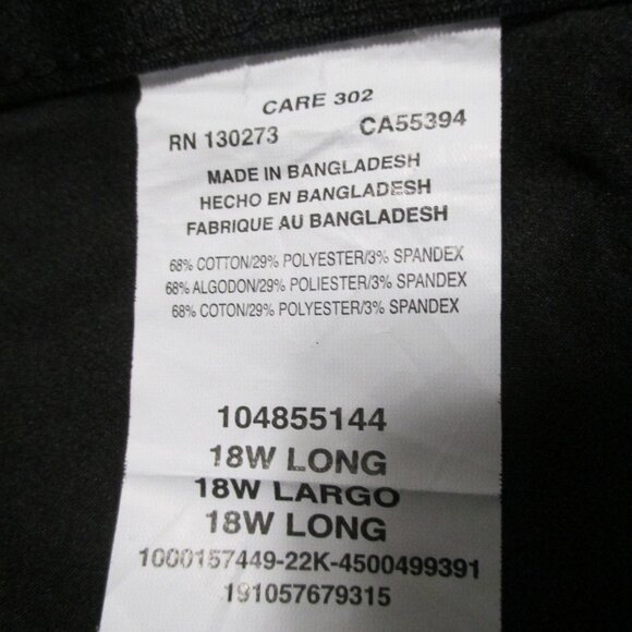 Lee jeans dark blue with stretch, mid rise, regular fit like new size 18W Long - Picture 3 of 8